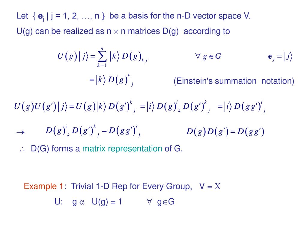 3 Group Representations Ppt Download
