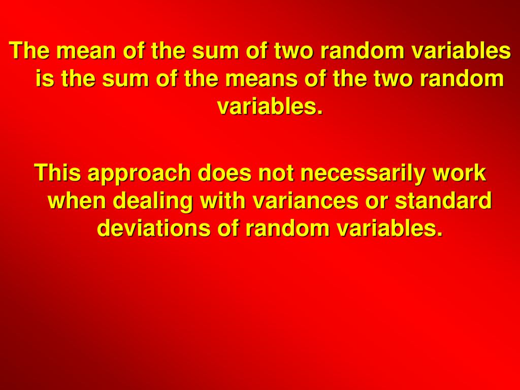 More on Random Variables. - ppt download