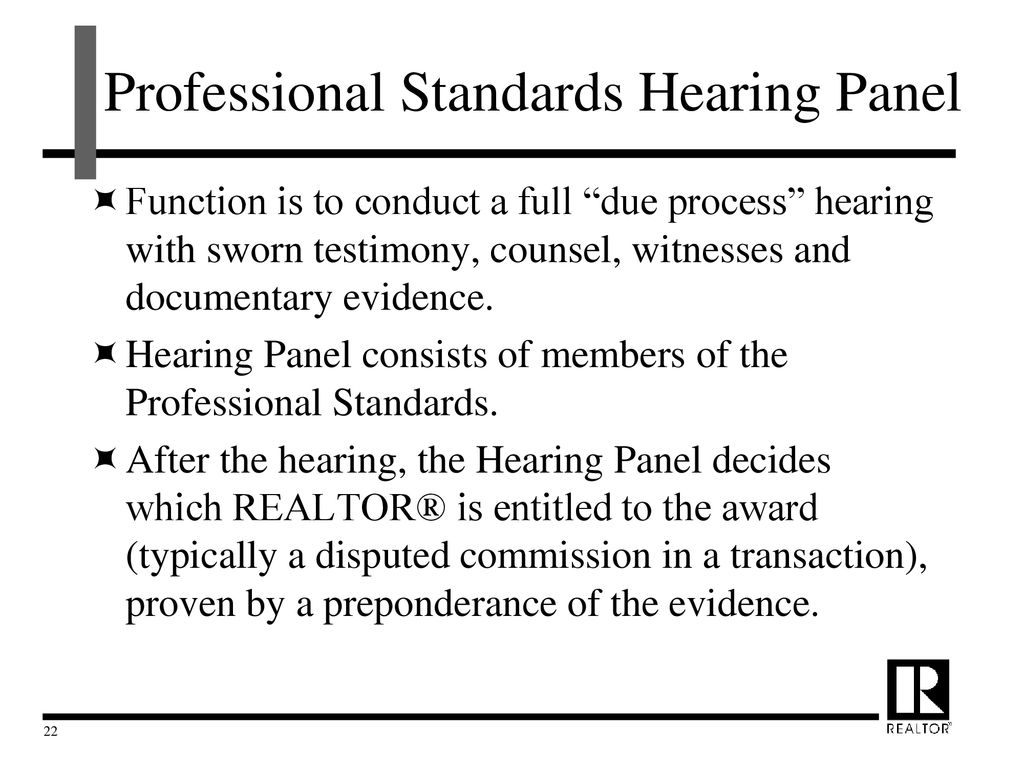 Professional Standards Hearing Panel
