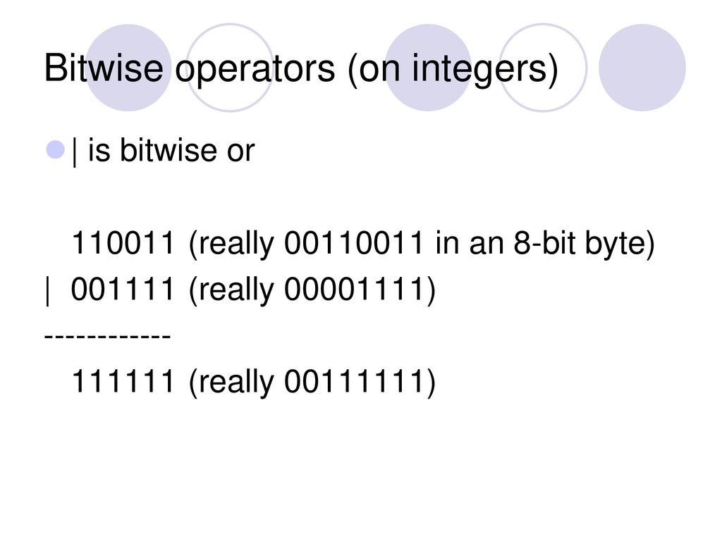 Bitwise operators. - ppt download