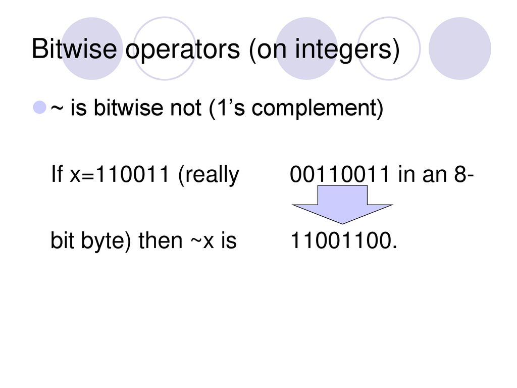 Bitwise operators. - ppt download
