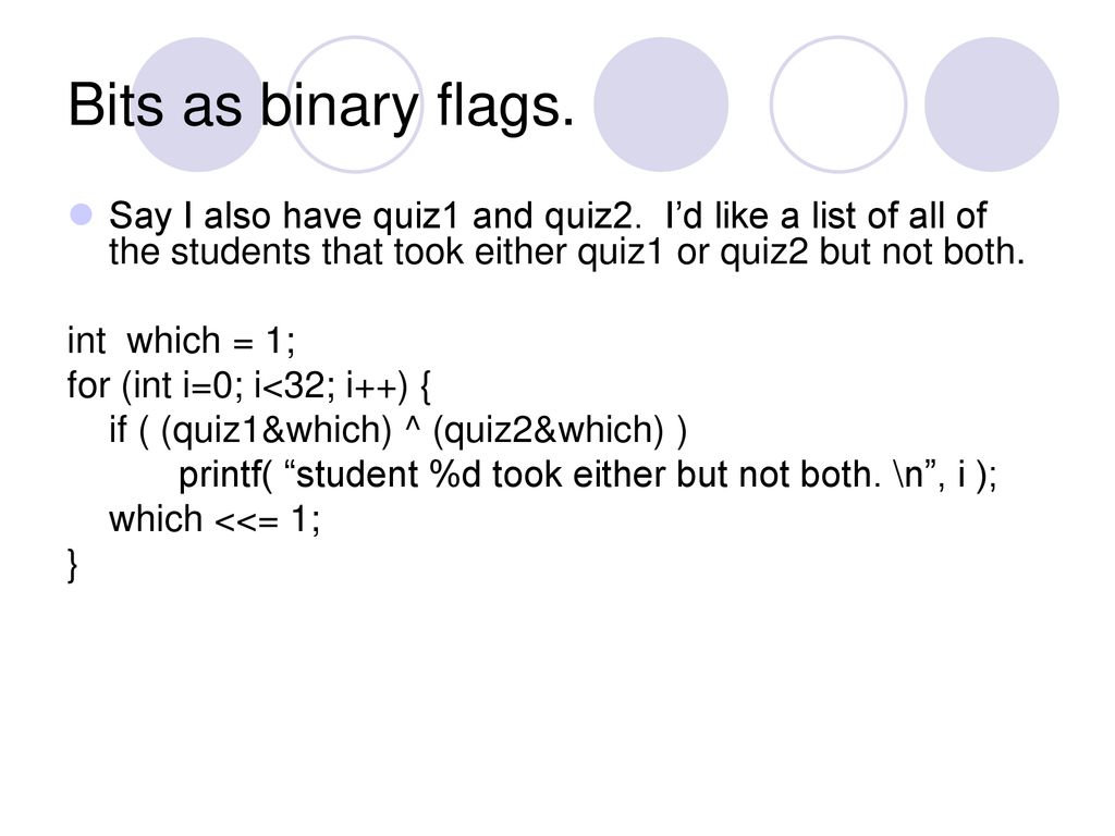 Bitwise operators. - ppt download