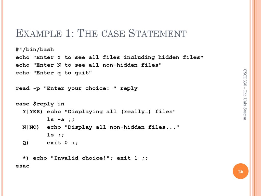 The Bash Shell Bash Programming Ppt Download