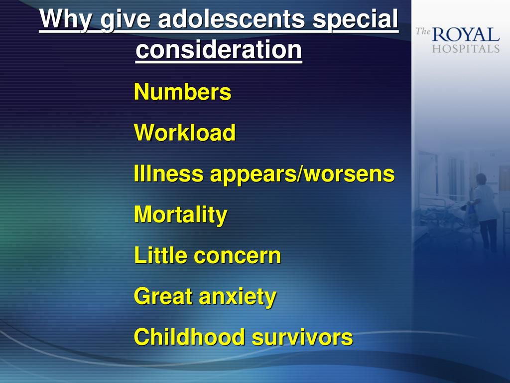Why give adolescents special consideration
