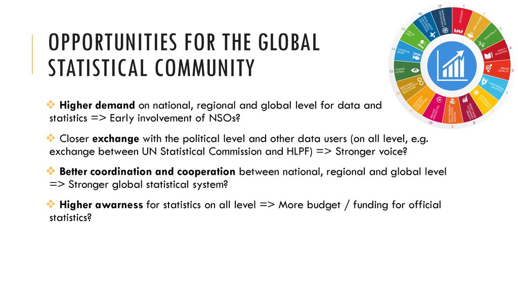 Opportunities for the global statistical community