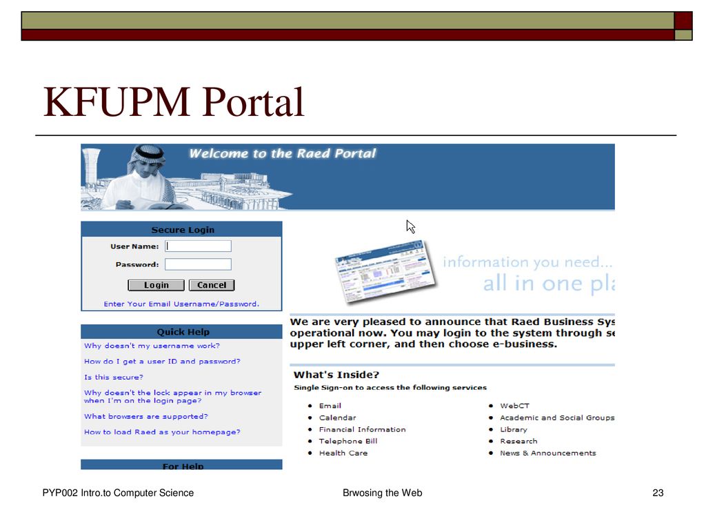 Portal kfupm Program Overview