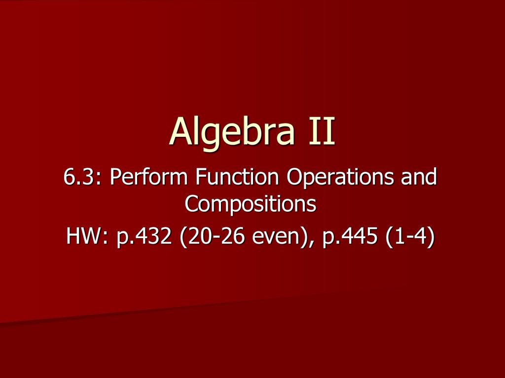 Perform the indicated operation ppt download