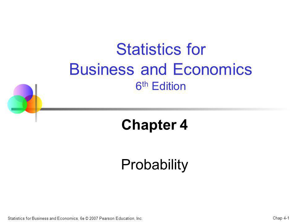 Business and Economics 6th Edition