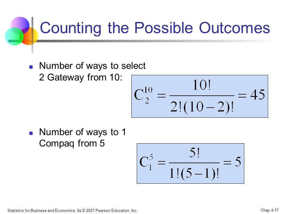 Counting the Possible Outcomes
