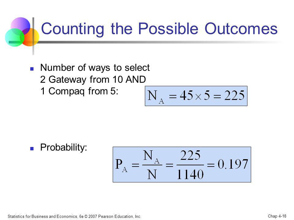 Counting the Possible Outcomes