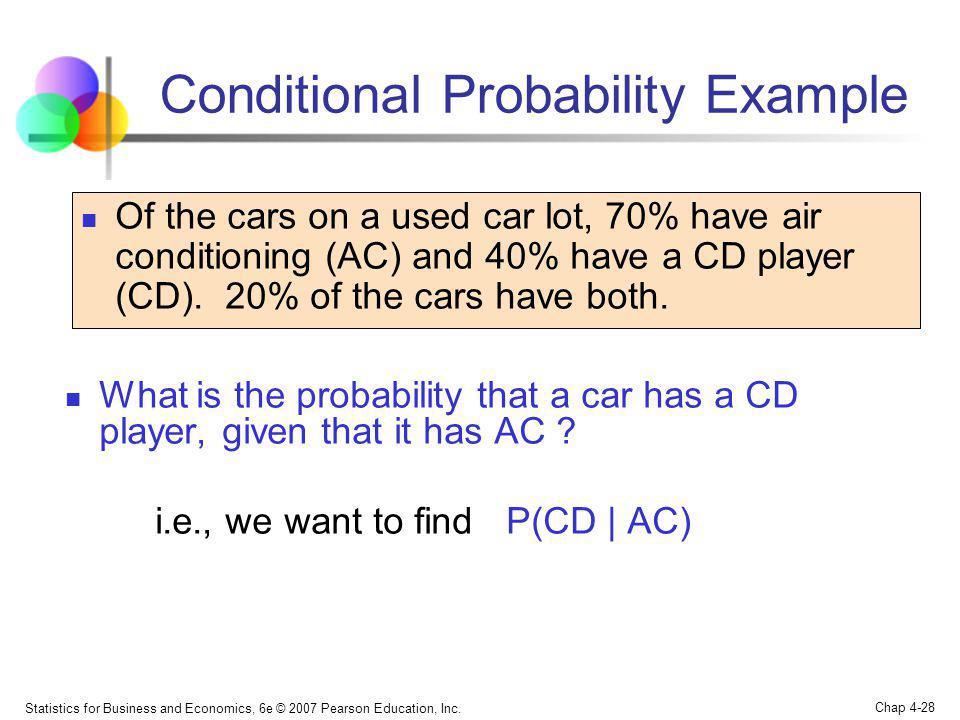 Conditional Probability Example