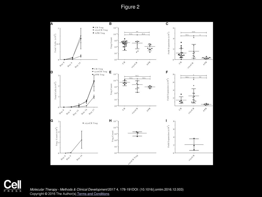 Figure 2 Tregs Isolated from CB or CryoCB Were Expanded In Vitro According to Three Protocols.