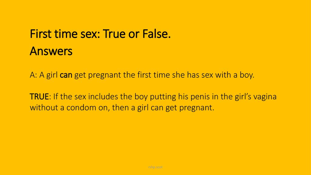 To time sex know for first the things having when 10 Things