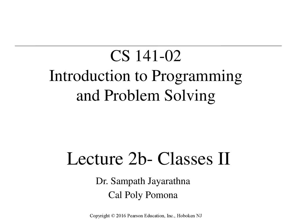 Dr. Sampath Jayarathna Cal Poly Pomona - ppt download