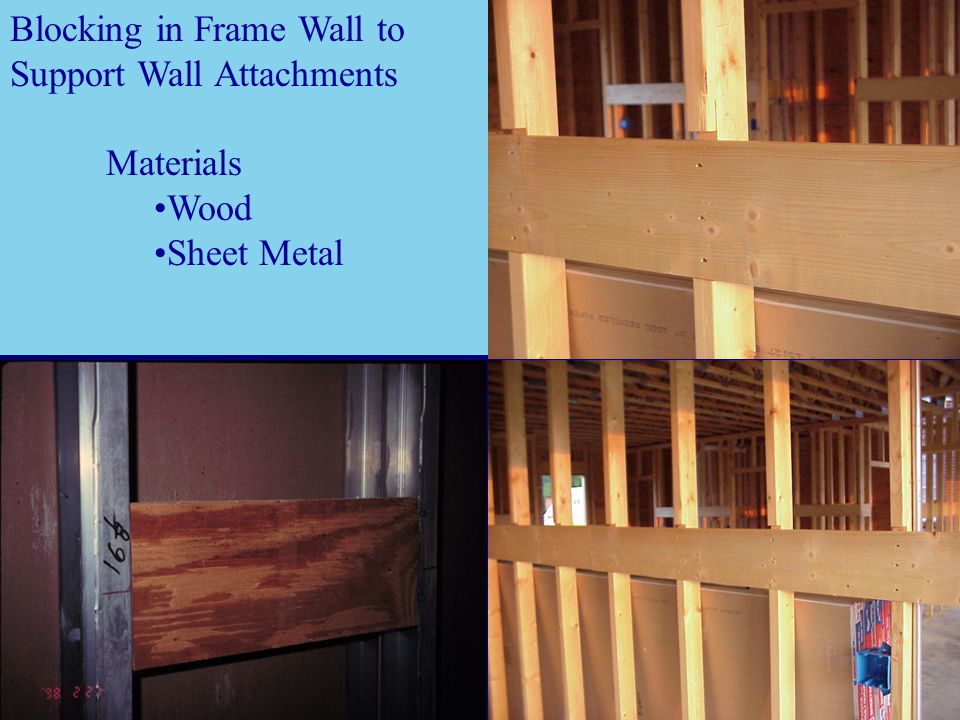 Blocking in Frame Wall to Support Wall Attachments