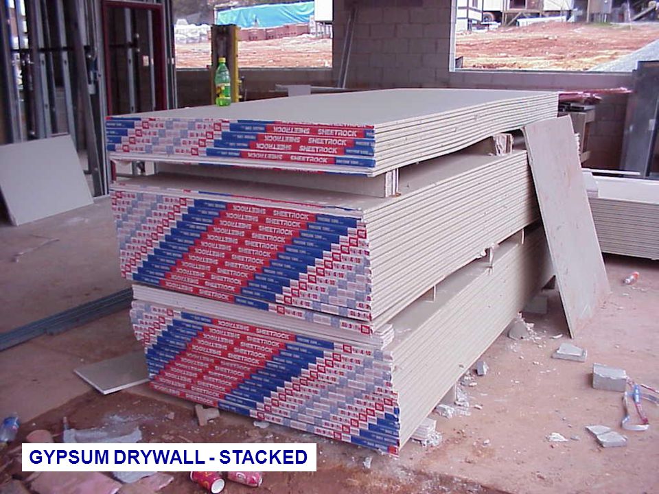 GYPSUM DRYWALL - STACKED