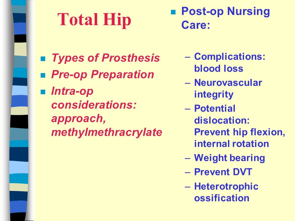https://slideplayer.com/slide/1659371/7/images/24/Total+Hip+Post-op+Nursing+Care%3A+Types+of+Prosthesis+Pre-op+Preparation.jpg