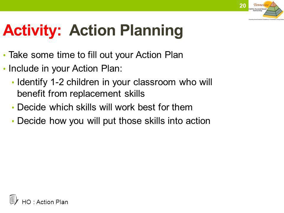 Activity: Action Planning