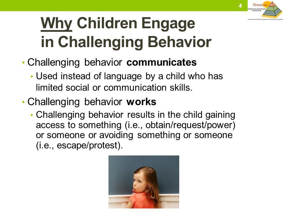 Why Children Engage in Challenging Behavior