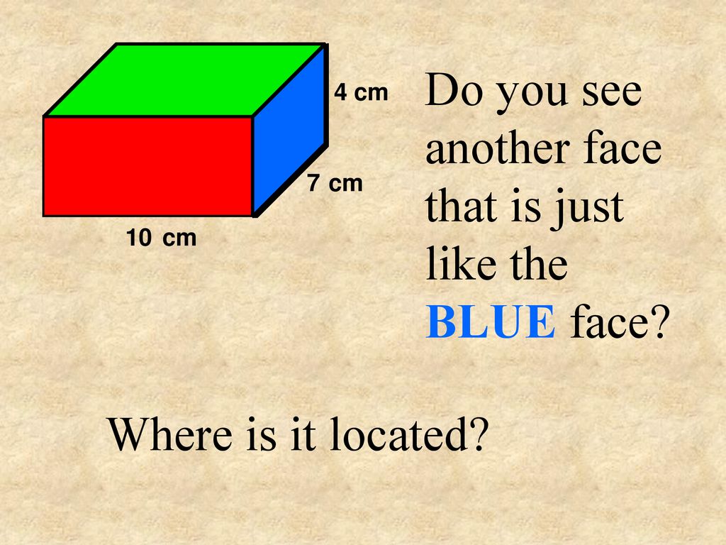 Do you see another face that is just like the BLUE face