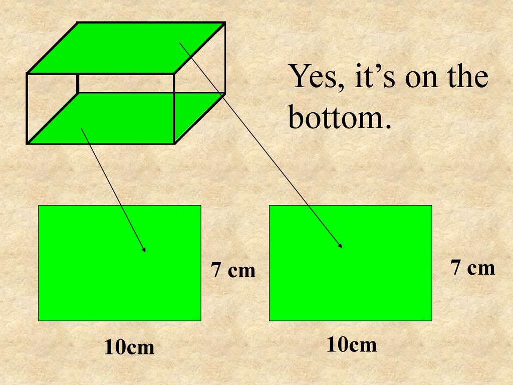 Yes, it’s on the bottom. 10cm 7 cm 10cm 7 cm