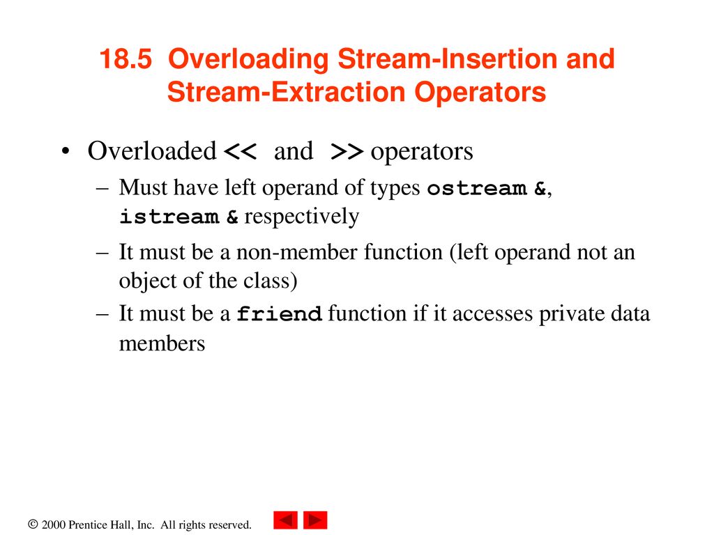 Chapter 18 - Operator Overloading - ppt download