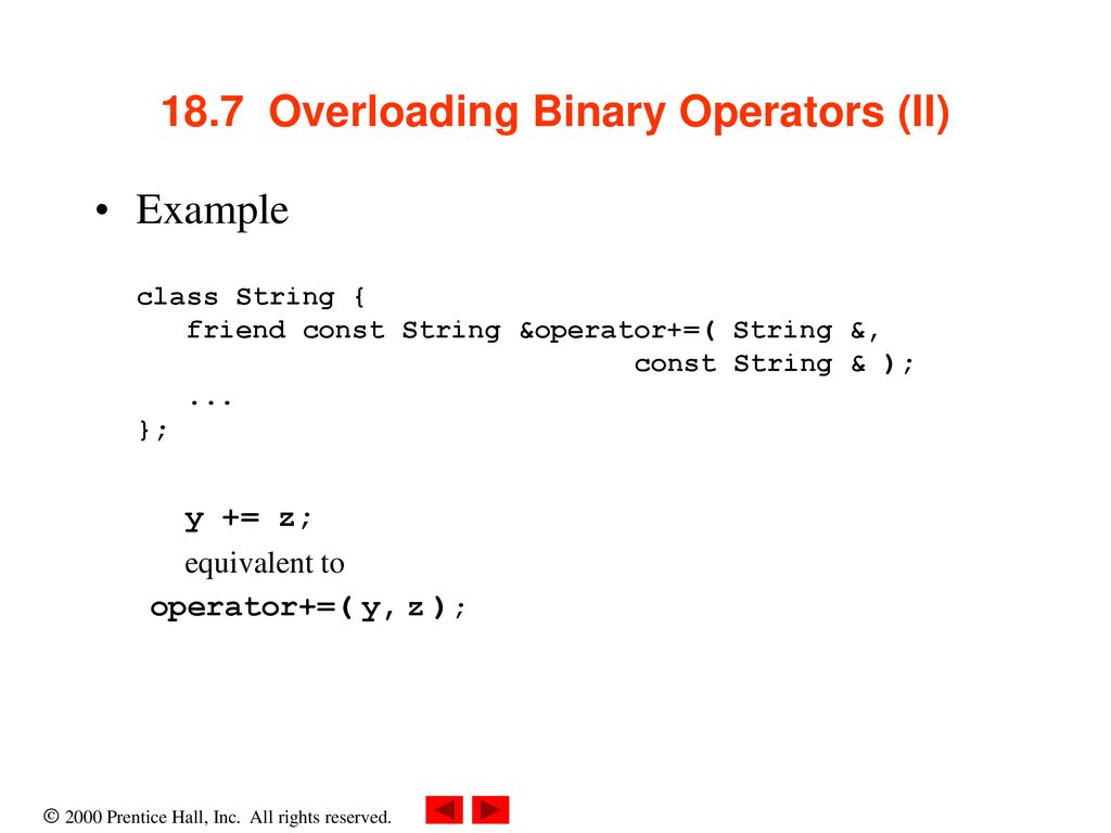 Chapter 18 - Operator Overloading - ppt download
