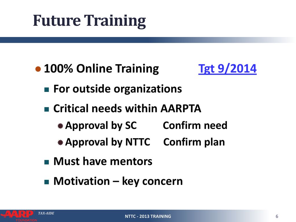 Future Training 100% Online Training Tgt 9/2014
