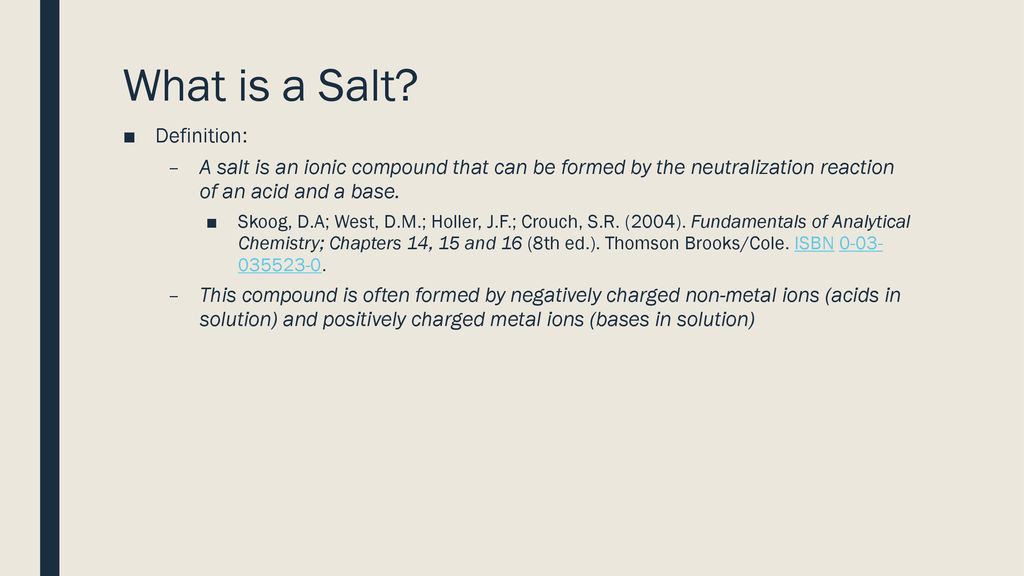 Introduction to Soluble SALTs - ppt download
