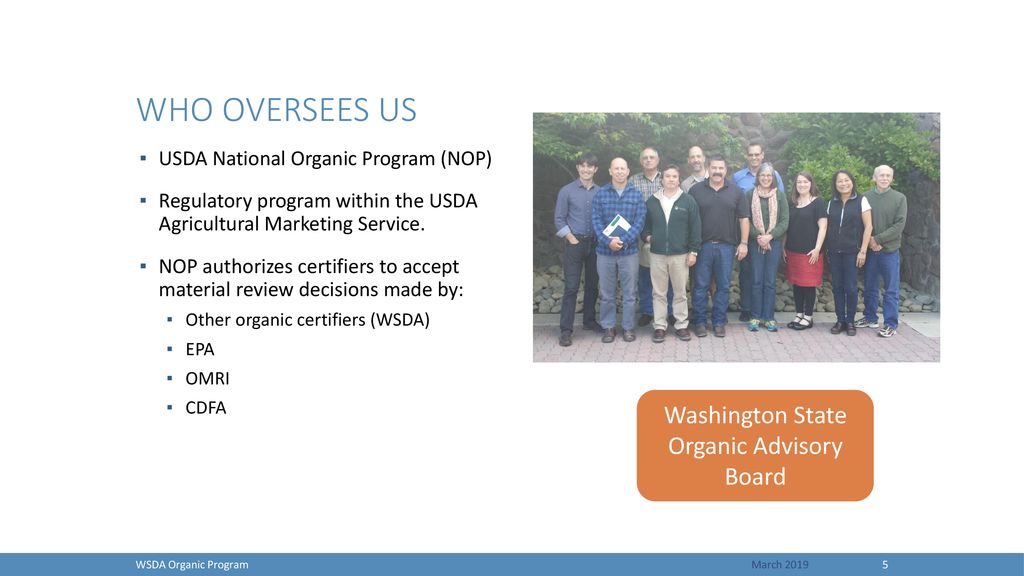 Washington State Organic Advisory Board