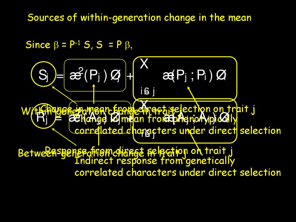 Lecture 16 Selection On Multiple Traits Lection Selection Mas Ppt Download