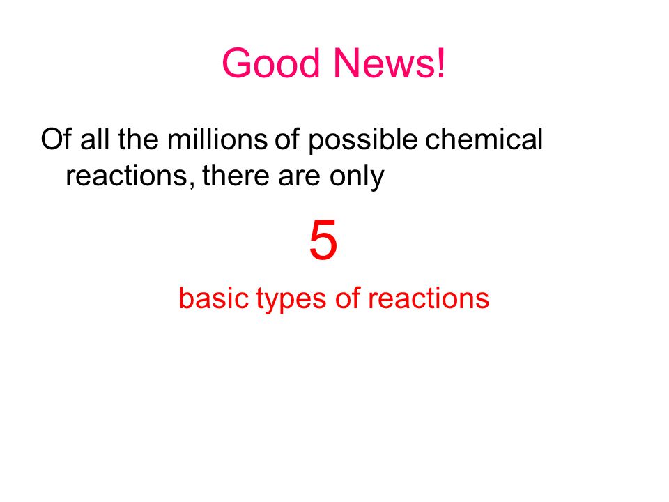 basic types of reactions