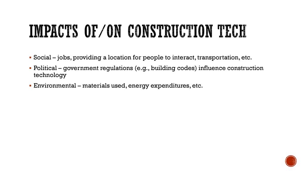 Intro To Construction Technology Ppt Download