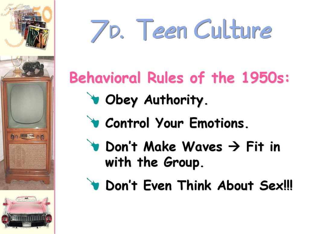 Behavioral Rules of the 1950s: