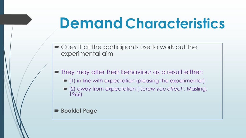 Demand Characteristics  Definition, Examples, & Control