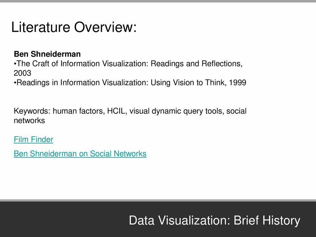 Data Visualization Visualization: The Use Of Computer-supported ...