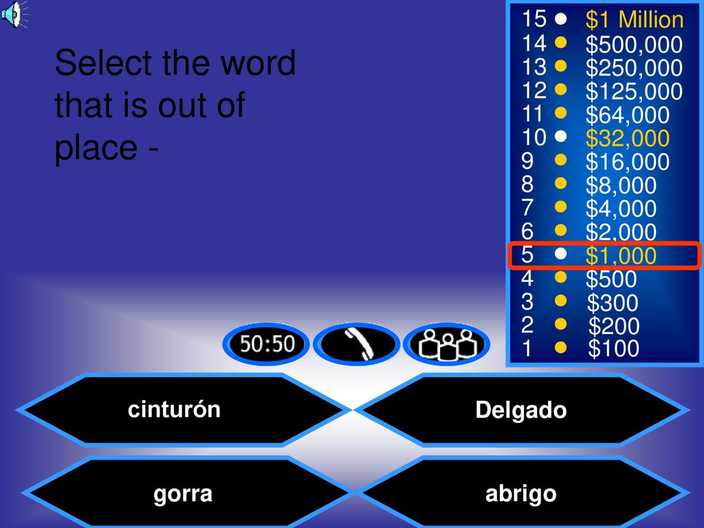 Select the word that is out of place -