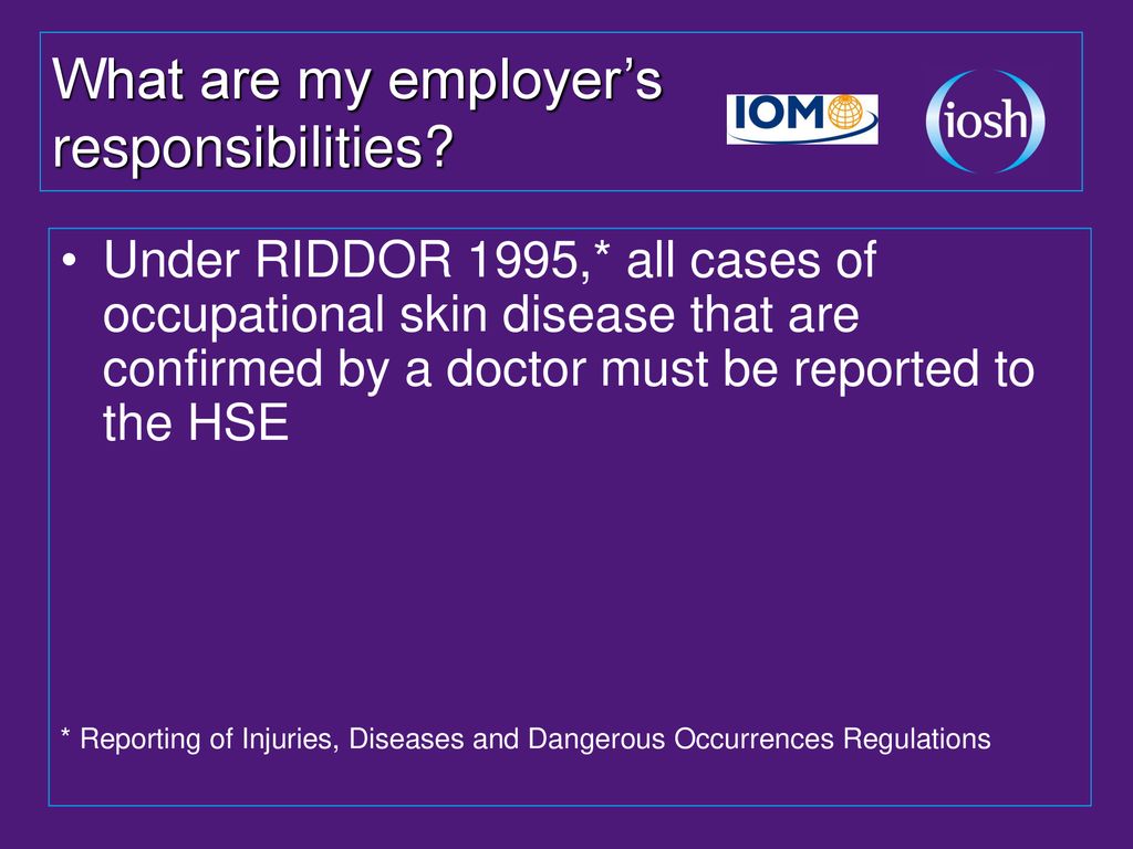 Skin disorders training for employees ppt download