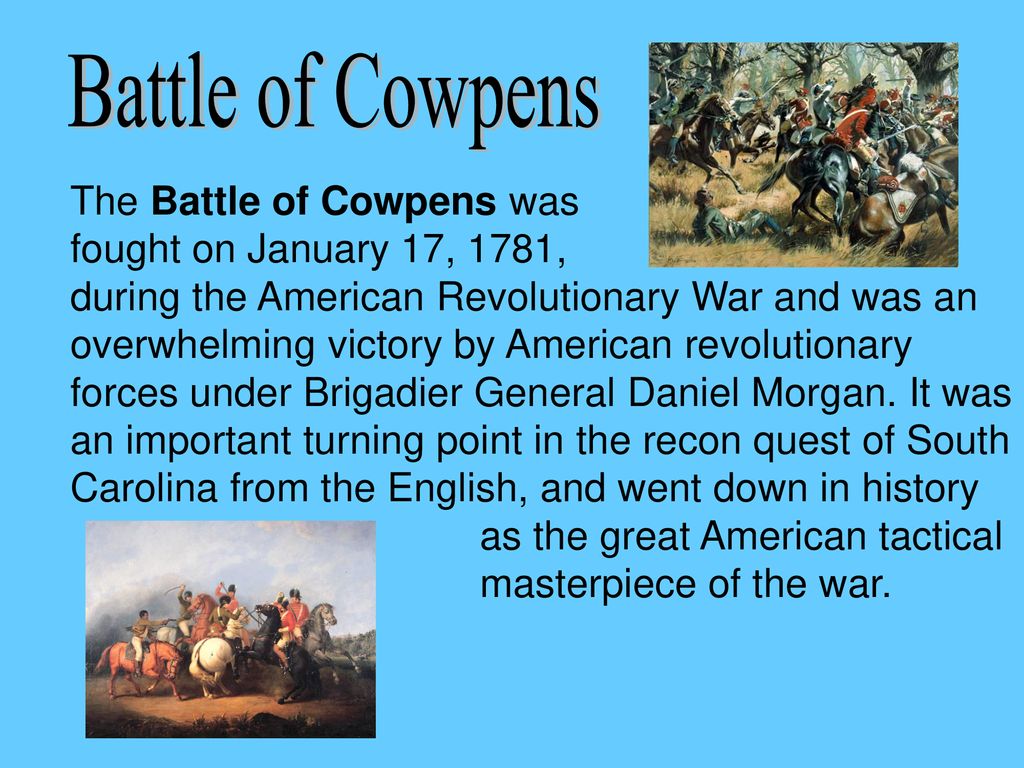 Major Battles in South Carolina - ppt download