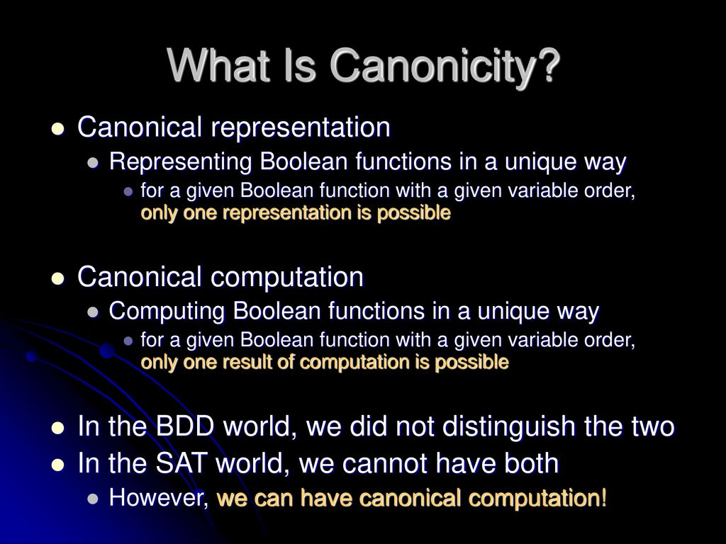 Canonical Computation Without Canonical Data Structure - Ppt Download