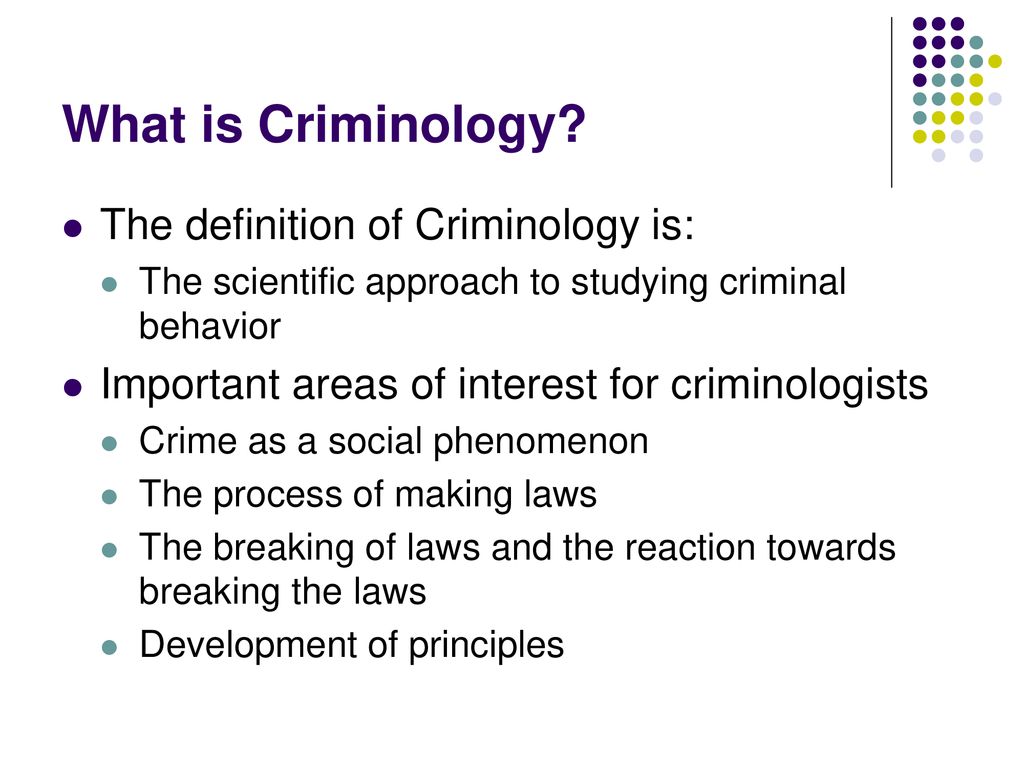 Chapter One Crime and Criminology. - ppt download