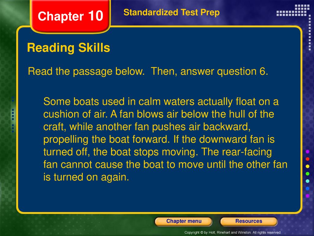 Chapter 10 Reading Skills