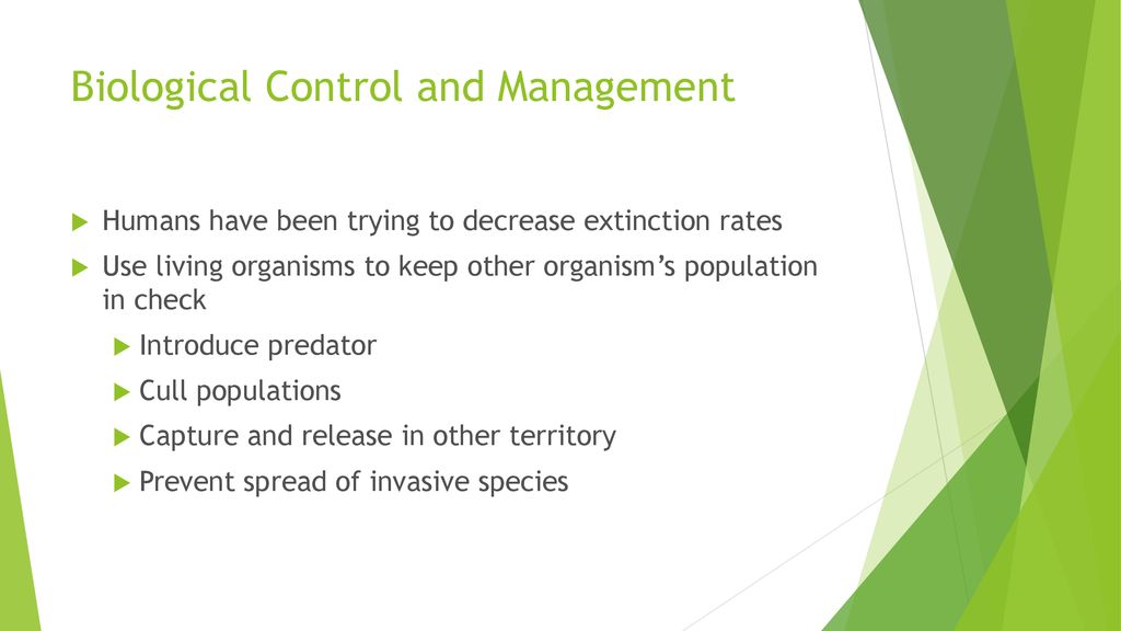 Biological Control and Management