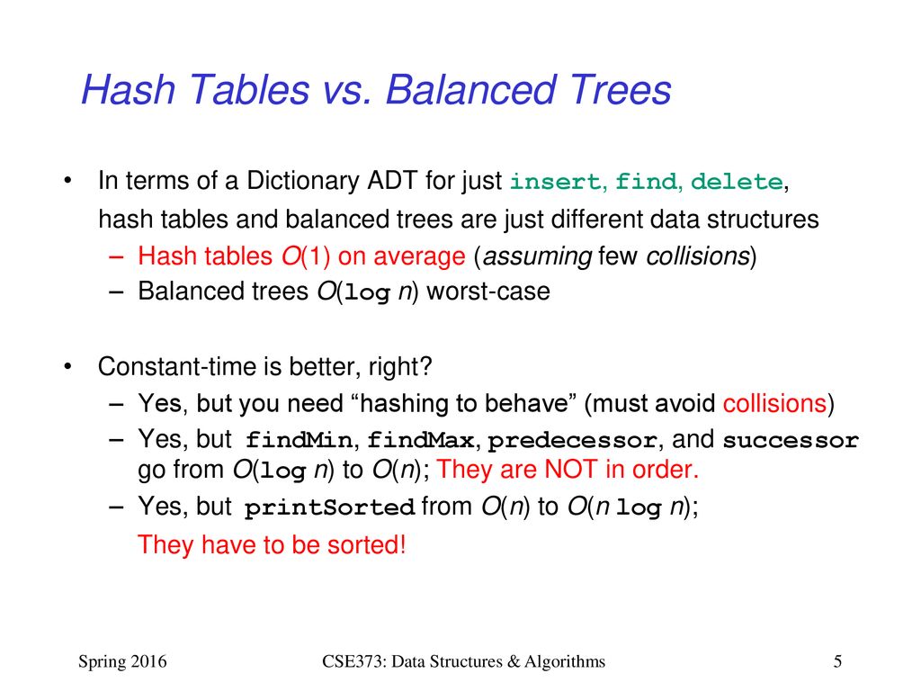 CSE373: Data Structures & Algorithms Lecture 13: Hash Tables - ppt download