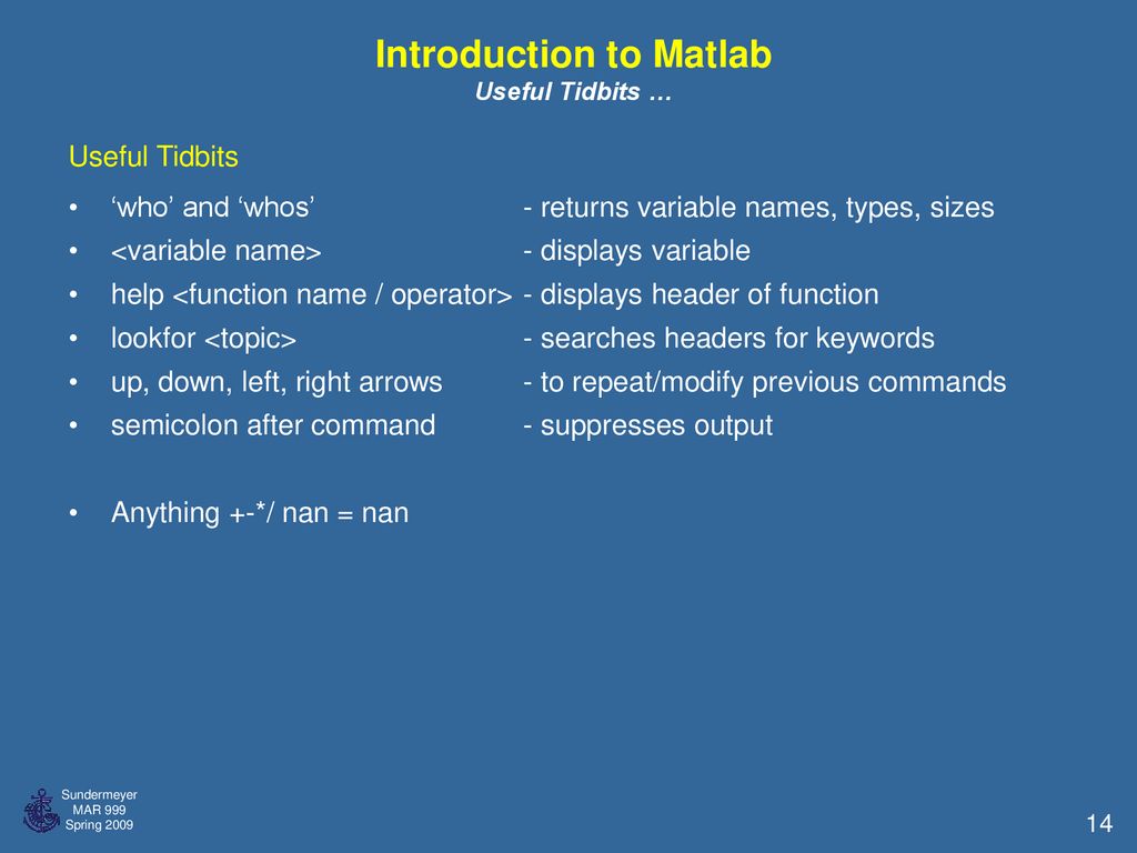 Laboratory in Oceanography: Data and Methods - ppt download