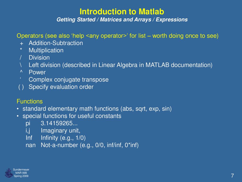 Laboratory in Oceanography: Data and Methods - ppt download