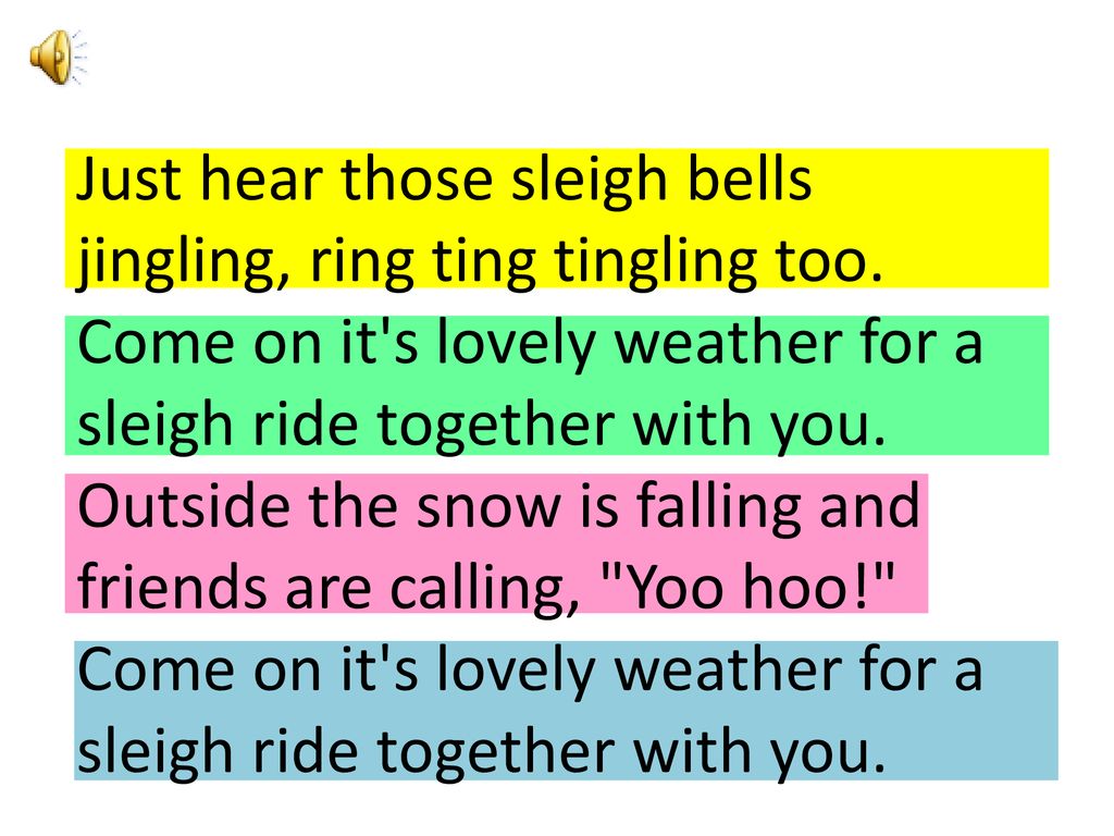 Sleigh ride 6th grade music. - ppt download