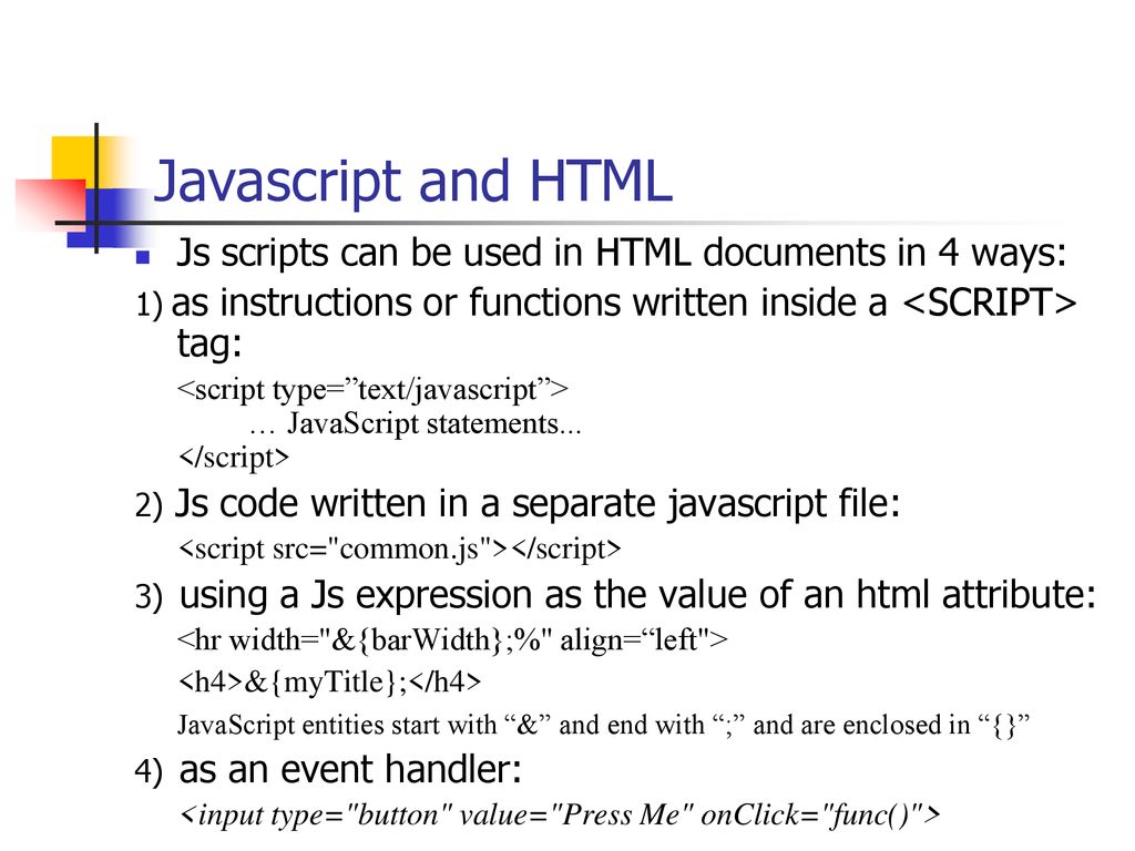 Javascript & DOM. - ppt download