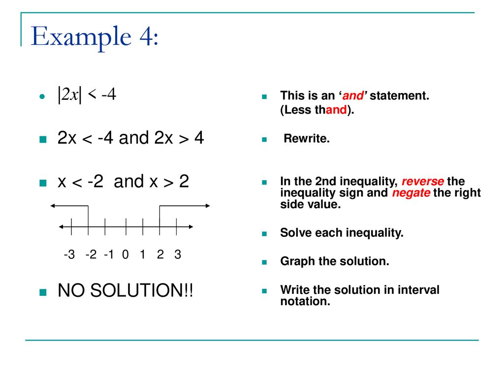 Do Now: Solve, graph, and write your answer in interval notation