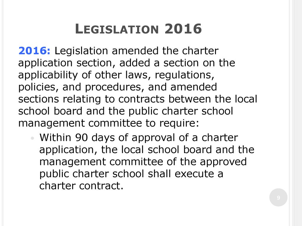 Public Charter Schools in Virginia ppt download Charter Legislation Meaning